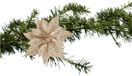 Cosy and Trendy Décoration de sapin de Noël fleurs sur clip - champagne - 18 cm