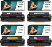Evoke Compatible Toner for HP Ce410X Ce411A Ce412A Ce413A 305X Cf380X Cf381A Cf382A Cf383A 312X I Cc530A Cc531A Cc532A Cc533A 304A, 4X CMYK 12800 Stron Color LaserJet Pro M351A M375Nw M451Dn M451Dw