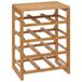 Five - Flessenopslag van bamboe, inhoud 12 flessen, hoogte 47 cm