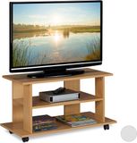 Merkloos Relaxdays TV kast op wielen