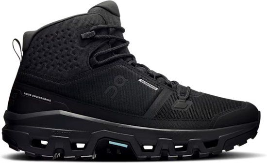 On Cloudrock Mid WP Wandelsneakers dames Zwart