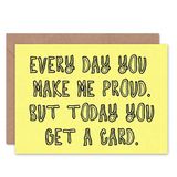 Wee Blue Coo EVERY DAY PROUD SON DAUGHTER BIRTHDAY ART GREETINGS GREETING CARD GIFT CL1220