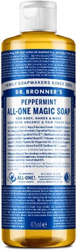 Dr. Bronner's Vloeibare Zeep Peppermint 240ml