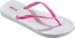 BECO Teenslippers - Dames - Eva - Wit/roze - Maat 38