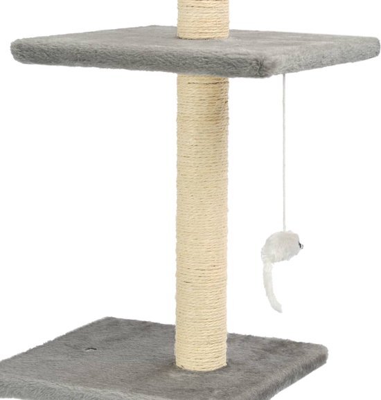 vidaXL Kattenkrabpaal met sisal krabpalen 260 cm beige beige