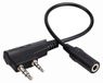 Retevis TCK01 Adaptateur talkie-walkie 2 broches vers 3,5 mm