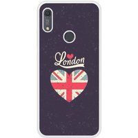 Icecat Bedrukt siliconen hoesje compatibel met Y6S I love London