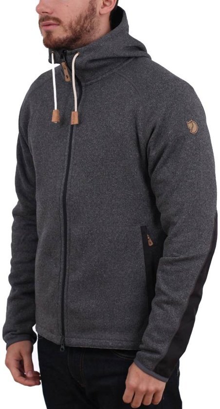 Fjällräven Ovik Fleece Hoodie Vest - Heren - Dark Grey