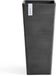 Ecopots Rotterdam High 70 - Dark Grey - 32,7 x H70,5 cm - Vierkante donkergrijze bloempot / plantenbak