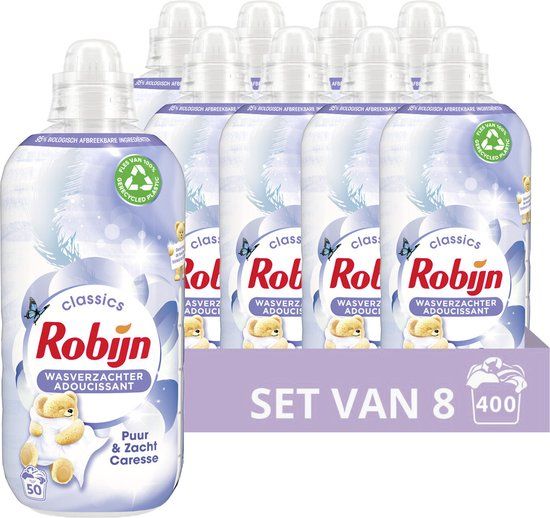 Robijn Classics Puur & Zacht Wasverzachter - Voordeelverpakking - 400 wasbeurten