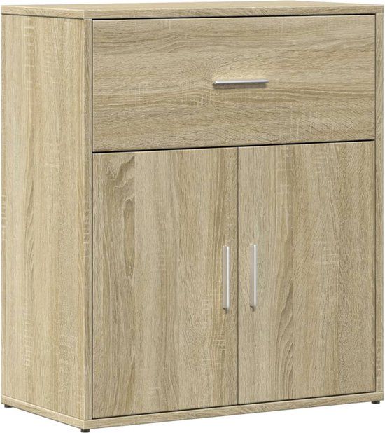 vidaXL Dressoir 60x31x70 cm bewerkt hout sonoma eikenkleurig