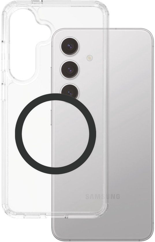 CARE by PanzerGlass Flagship Case - Transparant Urban Combat w. - Zwart QI Module Samsung S25