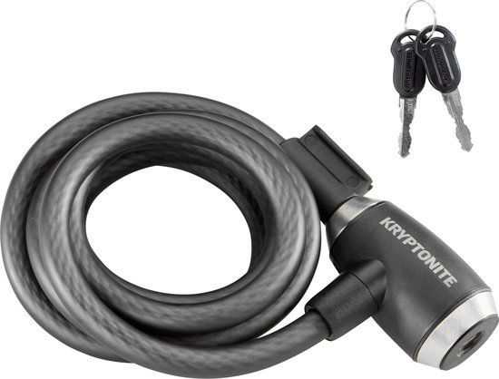 Kryptonite KryptoFlex 1218 Kabelslot - 180cm - Zwart
