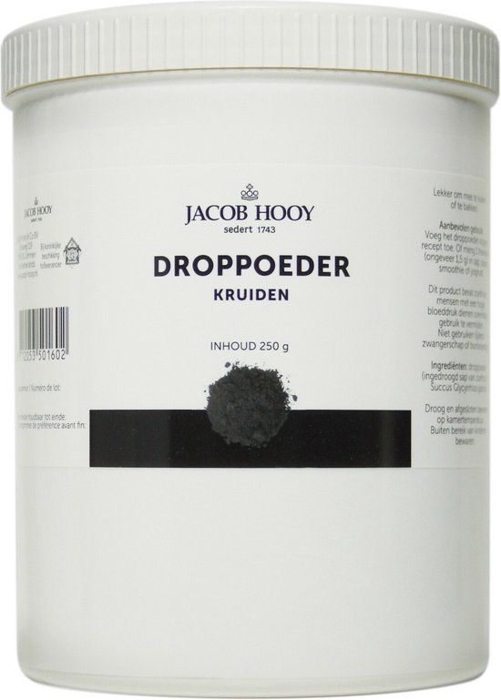 Jacob Hooy Droppoeder pot 250 Gram