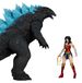 Figurine d'action Wonder Woman contre Godzilla, ensemble de 2 pièces