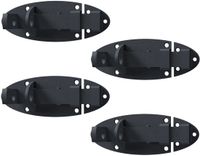 Alberts 839093 sluitgrendel Ovado | verzinkt, grafietgrijze kunststof coating | plaat 90 x 44 mm | Set van 4