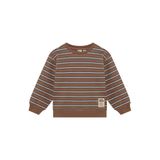 Daily7 oversized gestreepte sweater - bruin
