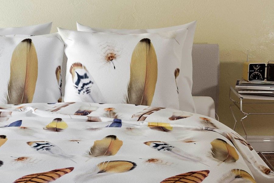 Heckett & Lane Lopez Dekbedovertrek 200 x 220 cm - Geel