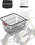 VEVOR Achterfietsmand Bagagedragermand Achterwielmandhoes 375x290x250mm