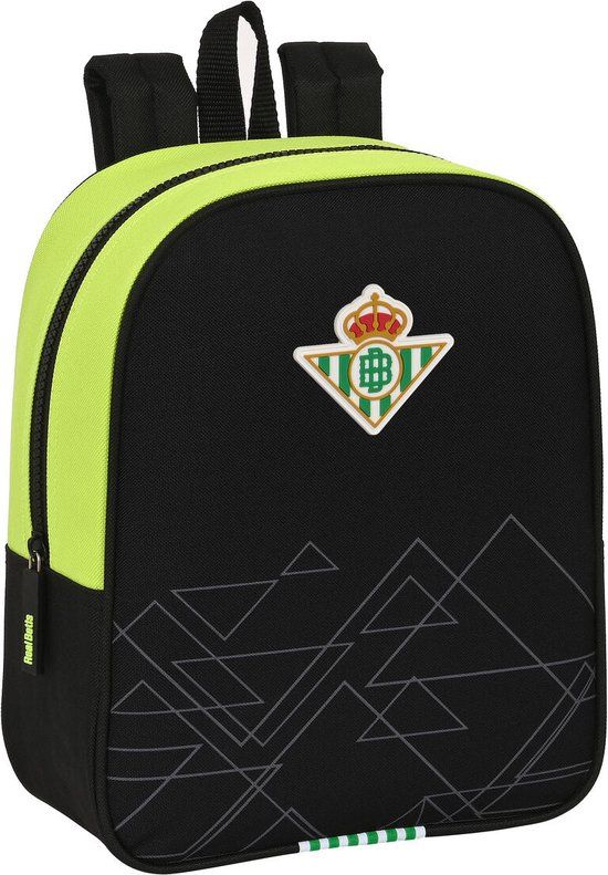 Real Betis Balompié School Backpack - Black/Lime - 15L