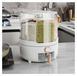 360° rotatable grain storage with 6 compartments