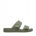 Crocs Sabots Brooklyn Buckle Plateforme Basse Vert Taille 39-40