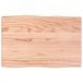 VidaXL Tafelblad natuurlijke rand 60x50x2 cm eikenhout lichtbruin