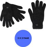 Heatkeeper Gebreide thermohandschoenen Heren Antraciet XXL 2-Paar