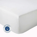 Drap housse coton bonnet 23 cm fabriqué en France blanc 180x190 cm