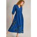 White Stuff Lucy Robe Imprimé Bleu