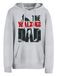 Cotton Prime Sweatshirt 'The Walking Dad' gris chiné / rouge / noir