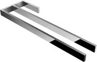 kalf Porte-serviettes Jörn avec 2 barres, aluminium chromé, 40cm