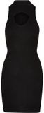 Urban Classics Cut Out Sleeveless Bodycon jurk Zwart XS