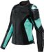 Dainese Racing 4 Leren Jas Dames Zwart Aqua Groen