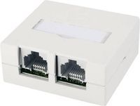 Telegärtner Netwerkdoos Opbouw (op muur) CAT 6 Zuiver wit