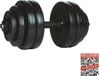 Gymstick Set haltères en vinyle - 15 kg - Noir