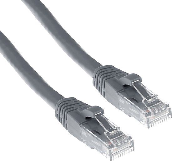 ACT Grijze 7 meter U/UTP CAT6 patchkabel snagless met RJ45 connectoren IS8007
