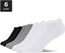 SNOCKS Enkelsokken Wit - Sneakersokken Dames - Sneakersokken Heren - Footies Dames - Biologisch Katoen - Duurzaam Cadeau - 6 Stuks