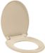 vidaXL Toiletbril soft-close ovaal beige