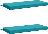 vidaXL - 2-delige Bankkussens SOEST - 100% Polyester - Turquoise