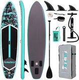 FUNWATER SUPFW32C – Opblaasbare SUP plank camouflage groen/zwart 350x83x15 cm