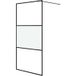 Maison Exclusive - Paroi de douche noire 100x195 cm verre ESG demi-dépoli
