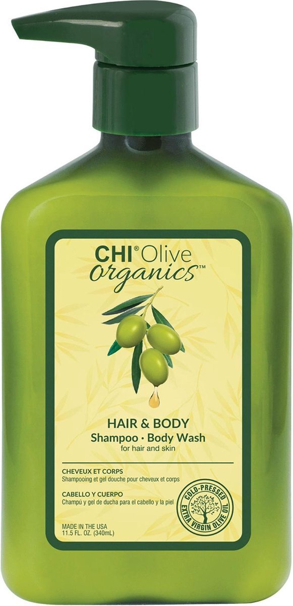 Chi Olive Organics Hair & Body Shampoo - Body Wash 340ml