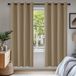 Deconovo Set van 2 verduisterende gordijnen, ondoorzichtig, 200 x 140 cm, taupe