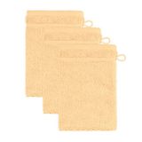 frottana Parel washandschoen 15 x 20 cm gemaakt van 100% katoen, maïs 3er set