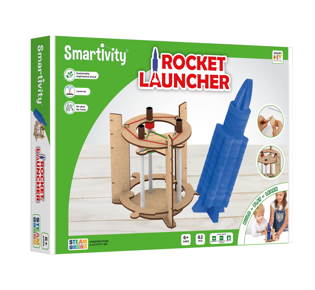Smartivity Rocket Launcher - Bouwspeelgoed - Hout - Vanaf 6 jaar