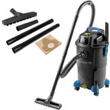 Högert Technik Nat- en droogzuiger, 30 l, 1200 W, antistatische slang, blaasfunctie, stopcontact 2000 W, 4 draaibare wielen, 2 m slang, 4 m kabel