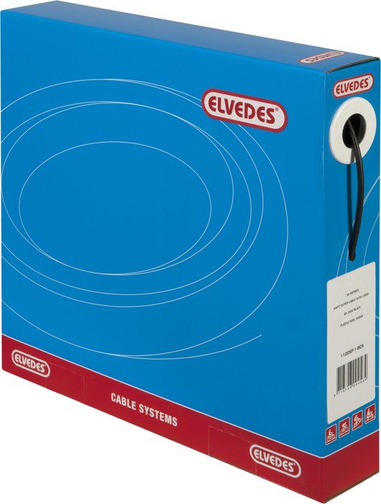 Elvedes Buitenkabel met Voering - Zwart - 30 meter