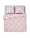 HEMA Housse de couette 240x200/220 cm coton doux vagues (rose pâle)