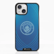 Man City Coque de Téléphone 3D Apple iPhone 15 - Design Bleu Métallique Officiel